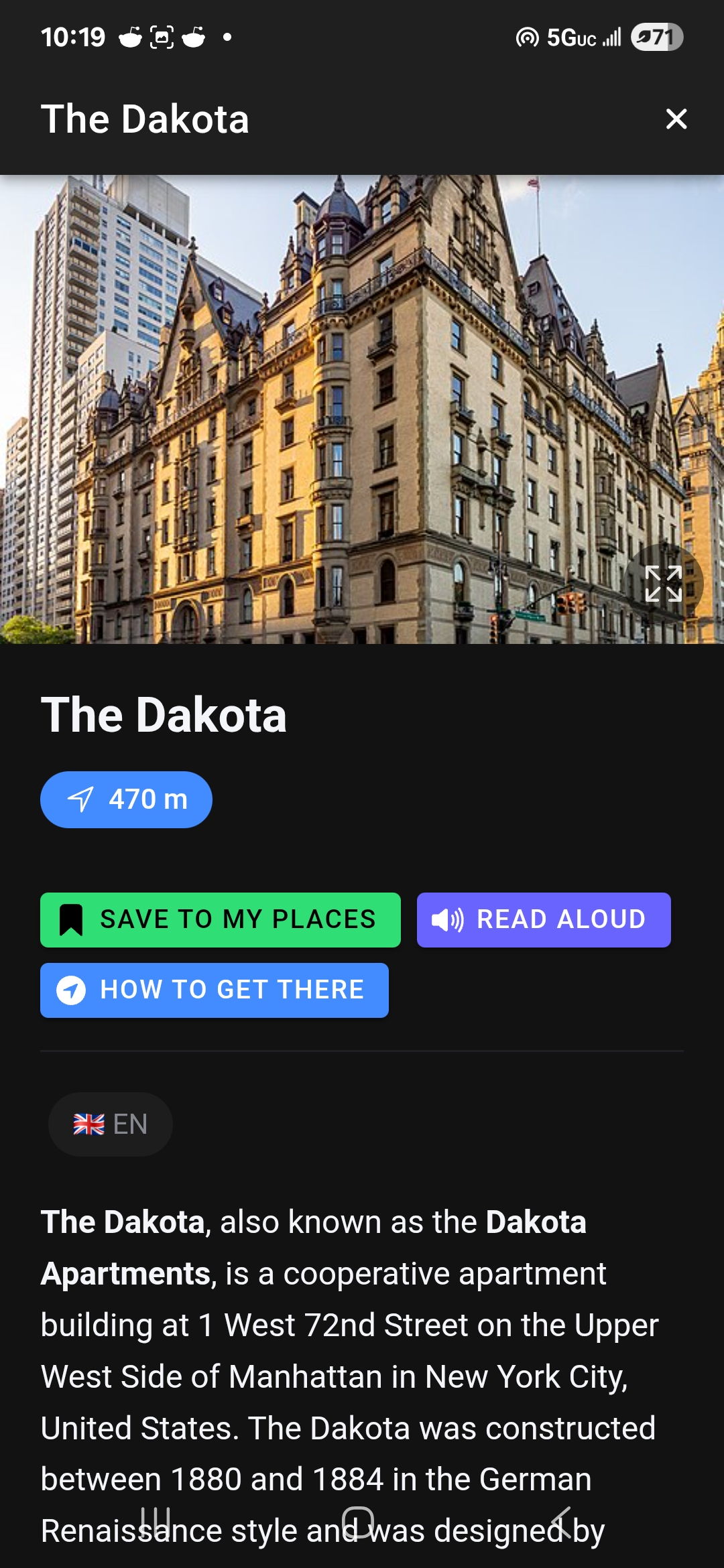 Descripton Mode - WhatAPlace