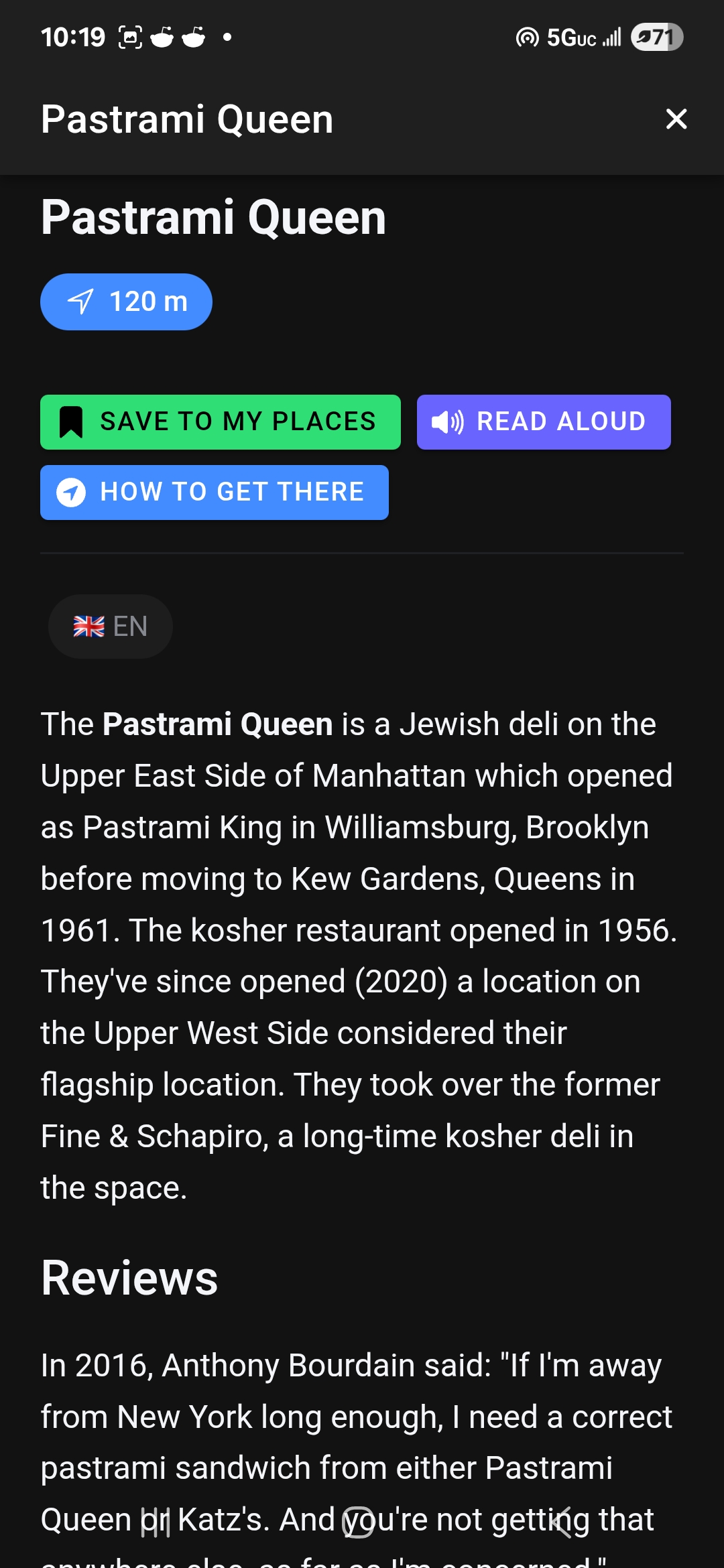 Descripton Mode - WhatAPlace