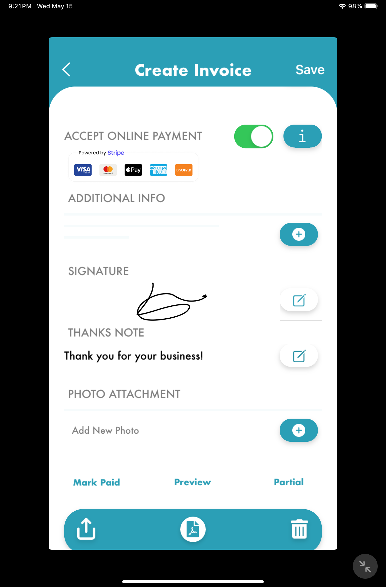 Free Invoice App To PDF | iPhone/iPad App Review | GiveMeApps